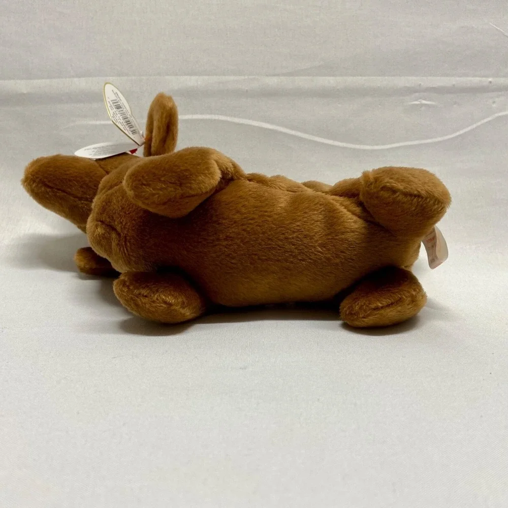 Ty Beanie Babies Weenie 4013 Daschund Dog 1995 Retired PVC‎ Pellets Rare Plush